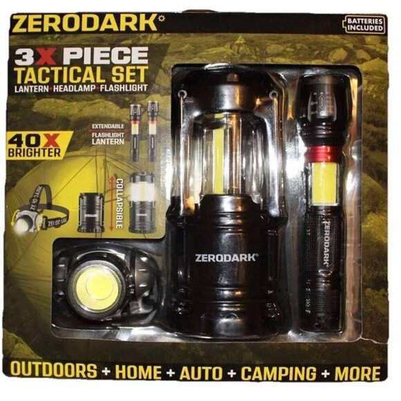 Zerodark 3X Piece Tactical Set 40X Brighter (S-ZTS3N-RV) (BATTERIES INCLUDED)NEW - Picture 1 of 12
